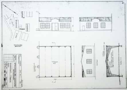Verkstadsbyggnaden gavs på ett motsvarande sätt en gedigen utformning med rättframt enkel planlösning och uppbyggnad.