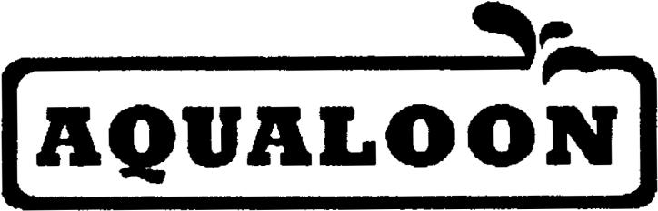Svensk varumärkestidning 2018-12-10-2018-12-16 51/161 Reg nr: 1371976 Publicerad: 2018-12-13 Designerad: 2017-08-08 Figurklass: 01.15.15; 26.04.18. Beskrivning The mark consists of the stylized wording AQUALOON within a shaped rectangle with three : leaves of different sizes at the upper right gap.