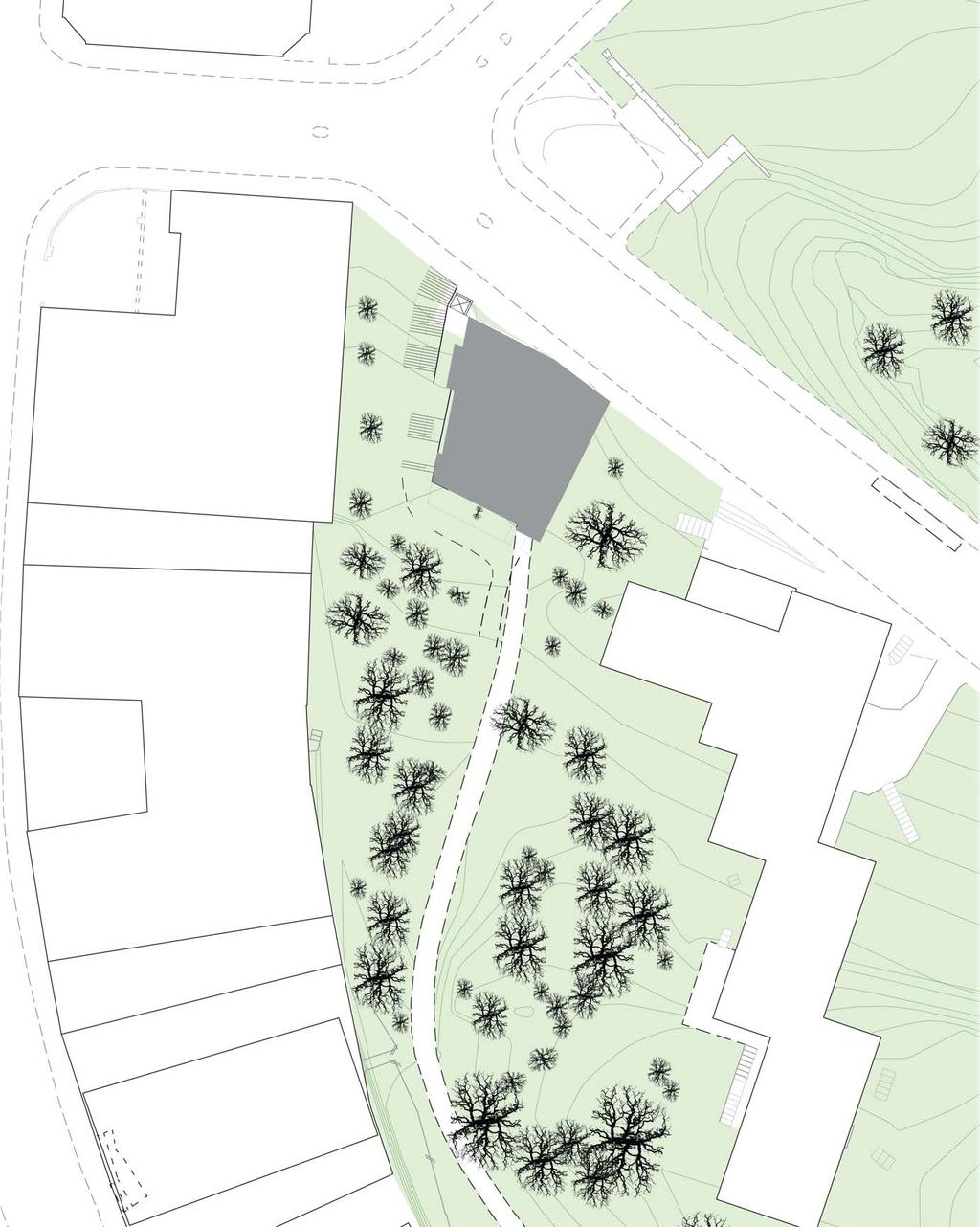 Projektet ligger i Stadshagen på nordvästra Kungsholmen. Den omkringliggande bebyggelsen består till stor del av större kontorsbyggnader.