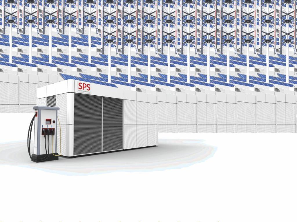 En transformatorstation med hybrid energilagring, RES-anslutningar och laddningsstationer för elfordon En lösning som integrerar funktionerna hos en transformatorstation, dubbelriktad växelriktare