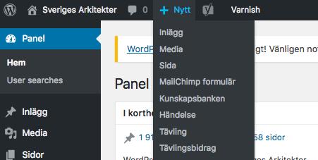 4 Skapa ett inlägg Tips Vill du rapportera från det senaste årsmötet eller har ni fina bilder på vinnaren av ert arkitekturpris? Då är det ett inlägg du ska göra! från Johanna!