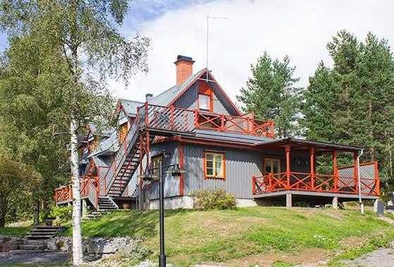 Olsgården Mörtnäs (Röda) 2 rum med pentry och sovlo, 5 bäddar, 50 m 2, Köksutrustning, Spishäll, Komb.