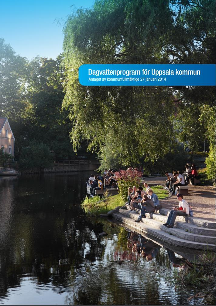 Uppsala Vatten har planeringsansvar för att fastställt dagvattenprogram tillämpas och utvecklas.