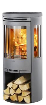 Braskamin Braskamin Contura 556G Style, svart Toppmonterad skorsten stora sidofönster Glaslucka Gjutjärnstopp Gnistskydd i