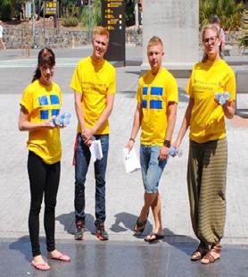svenska landsmän och dela ut information