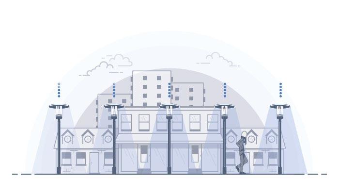 Smart belysning Närvaro styrning Dagsljus styrning Trådlös kontroll Trådlös kommunikation Tunable White: (justera färgtemperatur en från kallt uppiggande till varmt lugnande ljus) Ett energieffektivt