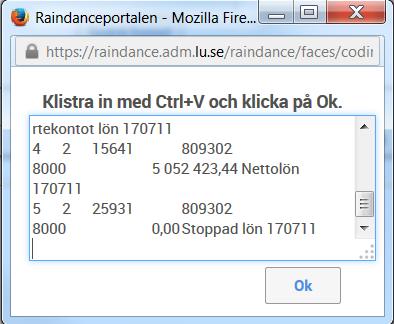 5 När det finns felrader så markeras de med rött. Du kan använda knappen sortera konteringsraderna så att de felaktiga raderna läggs överst och sedan korrigera dessa.