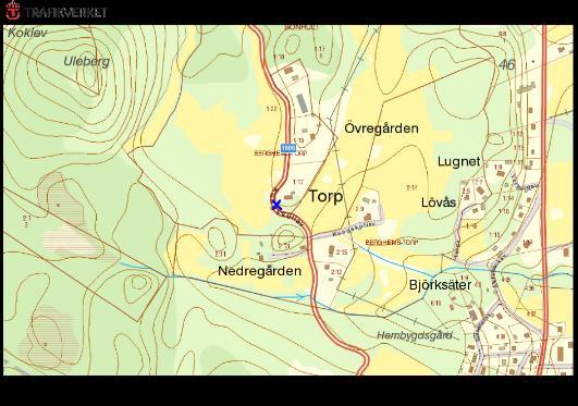 Alléer och vägträd med annan huvudman O 1606, Torp, BERGHEMS-TORP Vägträd ID på karta 39 Vägnummer O 1606 Namn Torp, BERGHEMS-TORP Gammalt namn och ID - Östra sidan 2 askar.