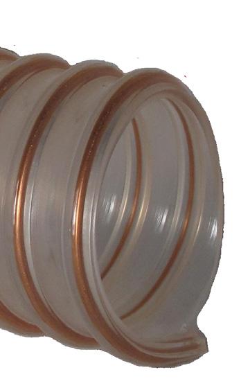 SPÅN & PELLETS PELLETSTANSPOT PVC ASL flexibel PVC-slang med PVC-spiral för pelletstransport. 65, 70 och 76 mm uppfyller kraven enlig UL-94 V-0. Kan fås svart eller blå.