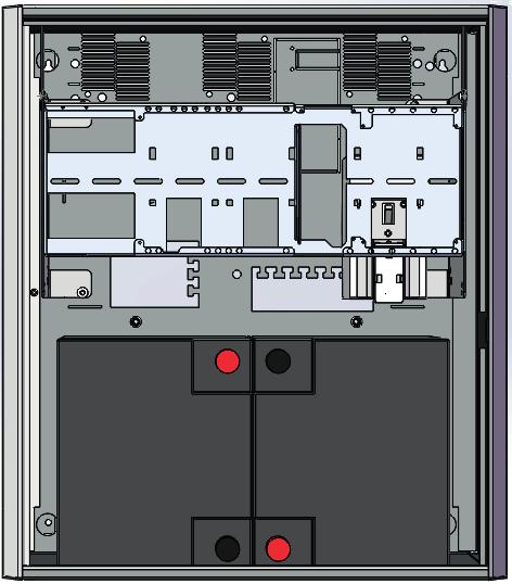 SÄKERHET Endast personer med behörighet bör installera och underhålla systemet. Nätspänning bör vara bortkopplad när batterier kopplas in.