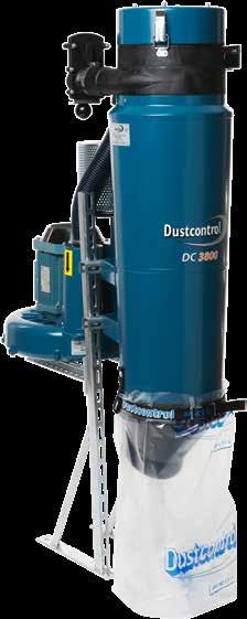 Dustcontrols kompakta sugsystem Kompakta sugsystem DC 3800 Stationär 3 fas DC 3800 Stationär Package är avsett för installationer i (till exempel) industrifaciliteter, verkstäder och skolor.