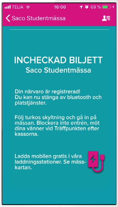 7 STEG 2 Uppgift att lösa i appen: Ta fram din biljett. 1. Ladda ner appen, skapa konto och logga in.