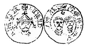 Fig. 8 Dbg 667 Kung Heinrich IV (1056 1084) Under perioden 1055 1075 var importen av tyska mynt väldigt låg på grund av den sjunkande silverhalten i mynten och konsekvenserna av detta gör att det