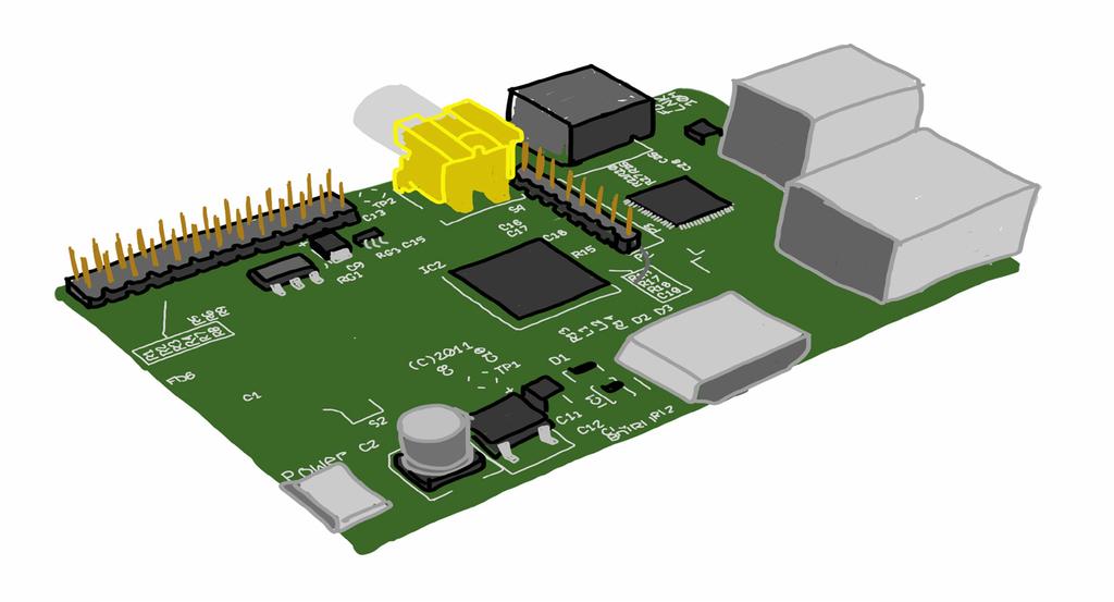 En platta av ett elektriskt isolerande material som på ena eller båda sidorna har ett mönster av