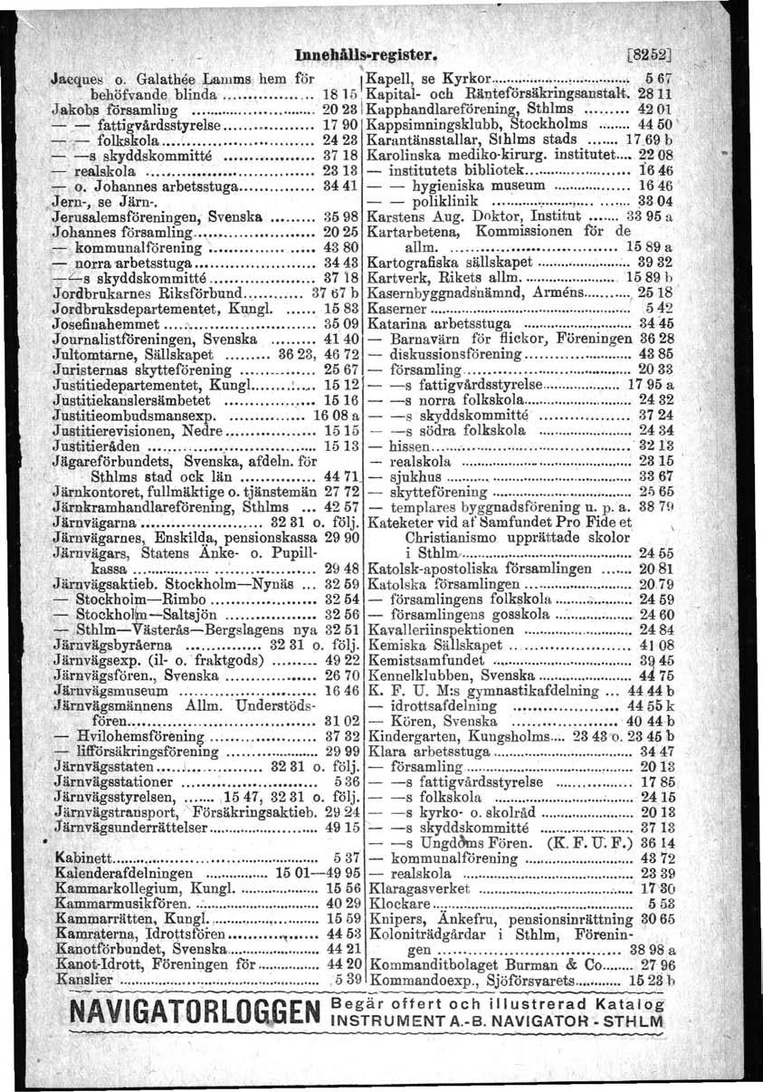 . I.:. I j Inn!lbålls-fegister: ~ [S252].'.. -:., \ j:,'\,,f,,~,'o -va. ' ',..: ",I.' [.,~.,t~",u;.~l).~. r1)~ Jacques :?'. Galatlil~r,J;;am'mshem för,i Kap~ll\ se Kyrk?r...::. :,:: : ~.,... :,..i 561, ',,',.