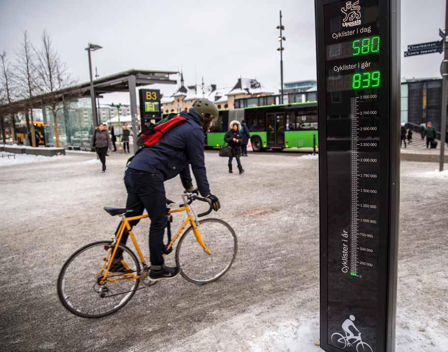 BÄTTRE CYKELSTAD Uppsala ska bli landets främsta cykelstad, attraktiv att cykla i året runt. Målsättningen är hög, men Uppsala är en etablerad cykelstad med en välgrundad cykelkultur.