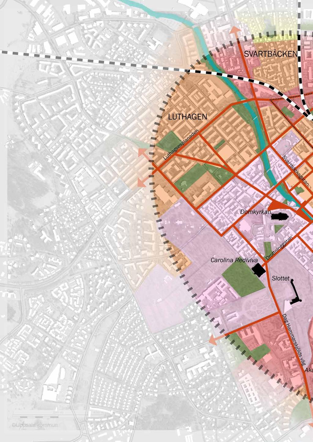 Inriktning bebyggelse Levande bottenvåningar Den långsiktiga stadsutvecklingen ska stärkas genom att skapa förutsättningar för verksamheter i bottenvåningar.