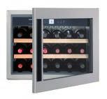 9901086 - Sommelierlåda - vit LCD-display bakom dörren, touch-kontroll Barnsäkring Vinskåp 1 temperaturzon som kan ställas in mellan +5 C till +20 C Recirkulerad luftkylning, friskluftstillförsel via
