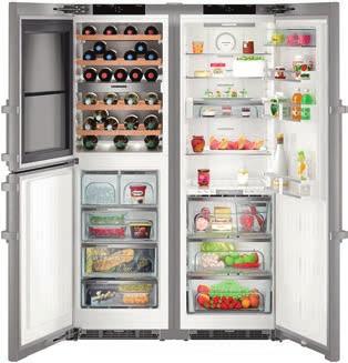 Fristående Sida-by-Sida-lösningar 121 SBSes 8486 PremiumPlus Relativ energiförbrukning: M ¹ Energiförbrukning år / dygn: 320 / 0,874 kwh ¹ Max.