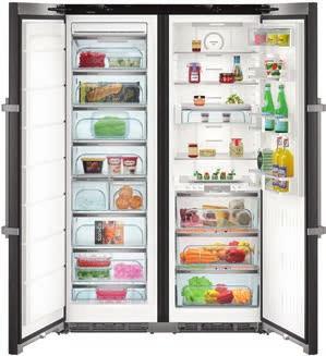 121 SBSbs 8673 Premium Relativ energiförbrukning: L ¹ Energiförbrukning år / dygn: 255 / 0,696 kwh ¹ Volym, netto totalt: 629 l (: 367 l, varav BioFresh: 133 l / Frysskåp: 262 l) Ljudnivå: 38 db(a)