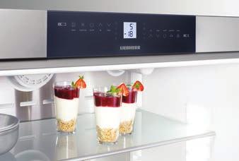 Frenchdoor CBNes 6256 91 Den eleganta och exakta Magic Eye-elektroniken med den höga komforten hos den innovativa Touch-kontrollen gör att kyl-/frysskåpet håller en jämn temperatur.