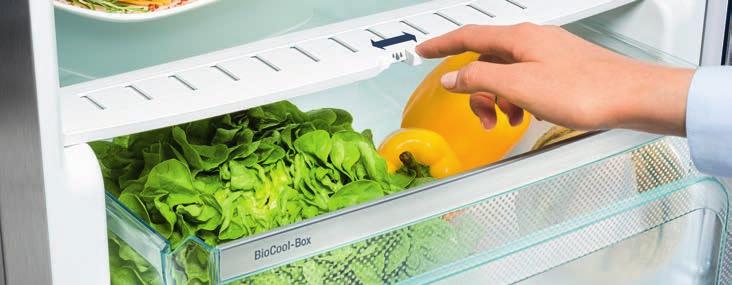 När frukt och grönt, kött, fisk och mejeriprodukter förvaras vid en jämn temperatur strax över 0 C och vid rätt luftfuktighet, bevaras matvarornas vitaminer, den goda smaken samt det aptitliga
