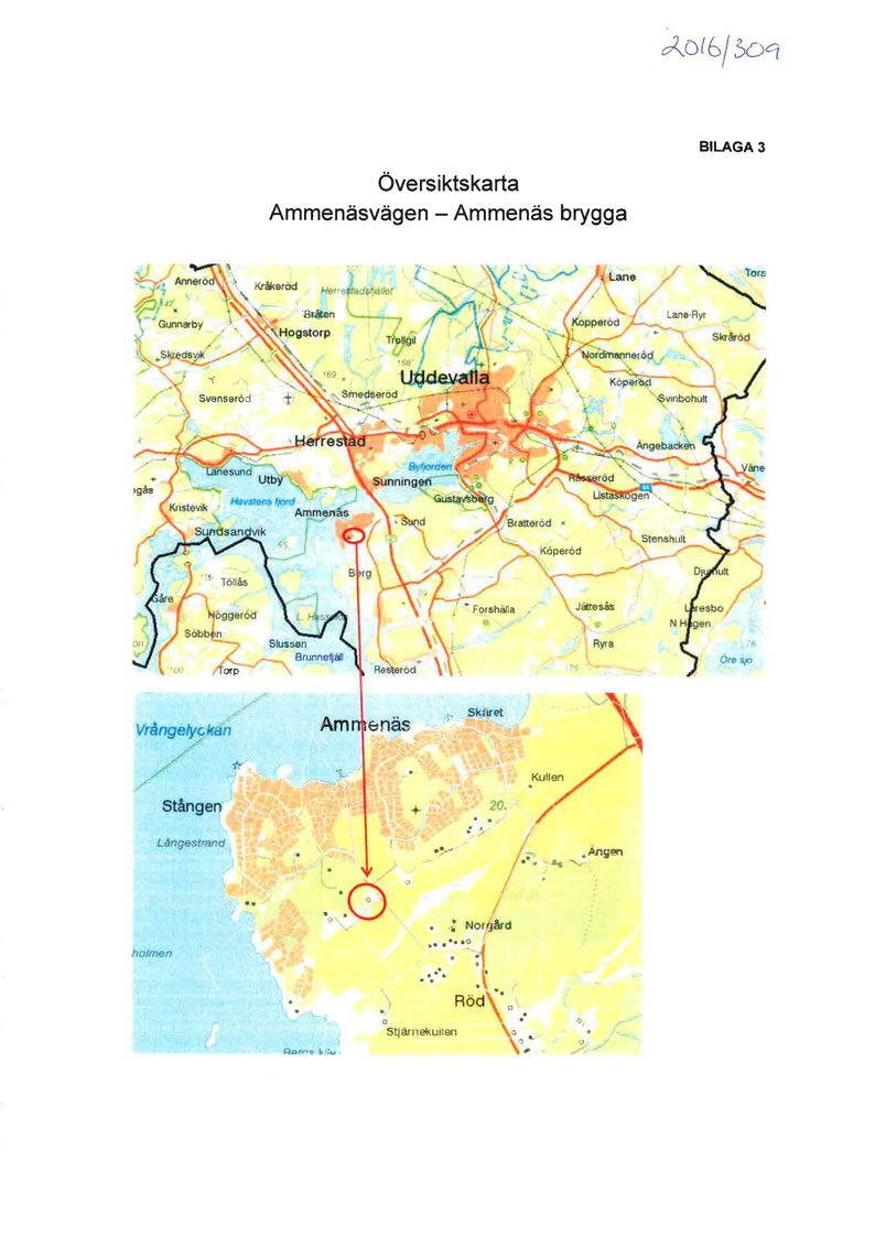 czot6j Soq BILAGA 3 Översiktskarta Am me näsvägen - Ammenäs brygga / ~ Lane-R yr