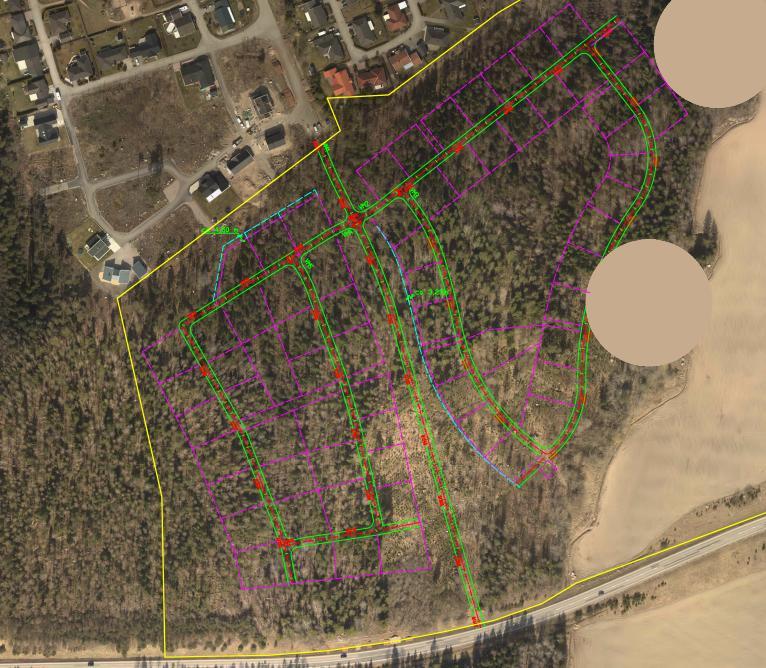 3 Objektsbeskrivning Aktuellt planområde är beläget i sydvästra delen av Köping och utgör en förlängning av Skogsleden.