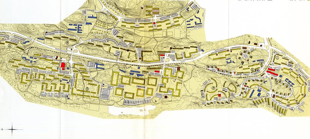 Biskopsgården planeras. 14 Ritning ur boken Göteborg bygger 1965.