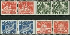 Fartyg 7 12 587-92 I Årtal i vänsterläge 10 15 587-92 II Årtal i högerläge 10 15 H182 7 593-94 Nobelpris 1906 15 14 H183 Häfte 30 öre 40 H184 Häfte 40 öre 60 År 1966 komplett 200 80 90 85 1967 595-96