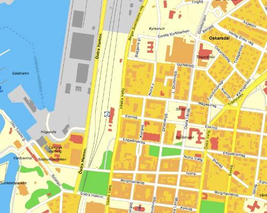 Bergundersökning, Kv Renen Sid 4 (21) 1217-137 2 Områdesbeskrivning Renen 13 är beläget i centrala Varberg strax nordost om tågstationen, se Figur 1 nedan.