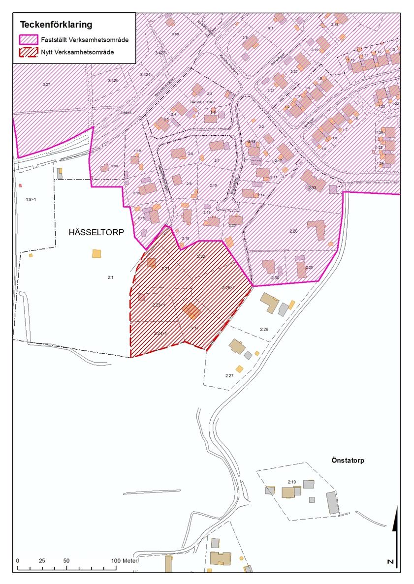 BESLUTSUNDERLAG 5 (13) 1.1.2 Hässeltorpsvägen (Hässeltorp 2:21 mfl) En privat exploatering som inte är detaljplanelagt område.