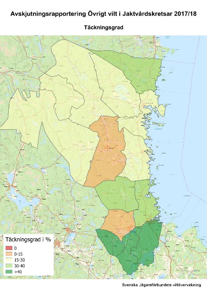 Viktigt att rapportera avskjutningen Den skattade avskjutningen i länet och lokala jaktvårdskretsar som presenterats i denna rapport beräknas med hjälp av den avskjutning som ditt och andras jaktlag