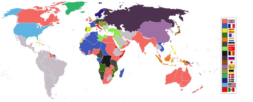 Européerna konkurrerade om kolonierna och erövrade nya