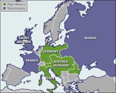 UPPRUSTNING & ALLIANSER För att behålla maktbalansen i Europa började länderna rusta upp sina