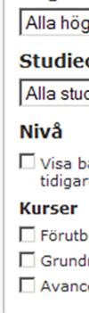 examensnivå till t studera.
