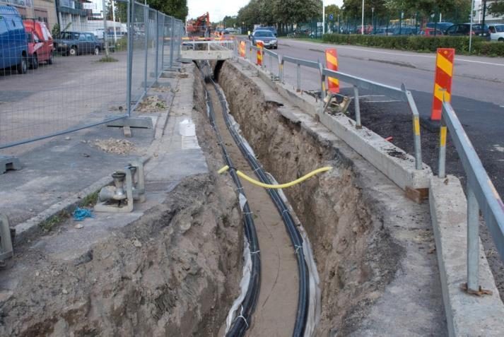 befintlig gång- och cykelväg eller liknande kan denna tillfälligt användas som arbetsområde och transportväg.