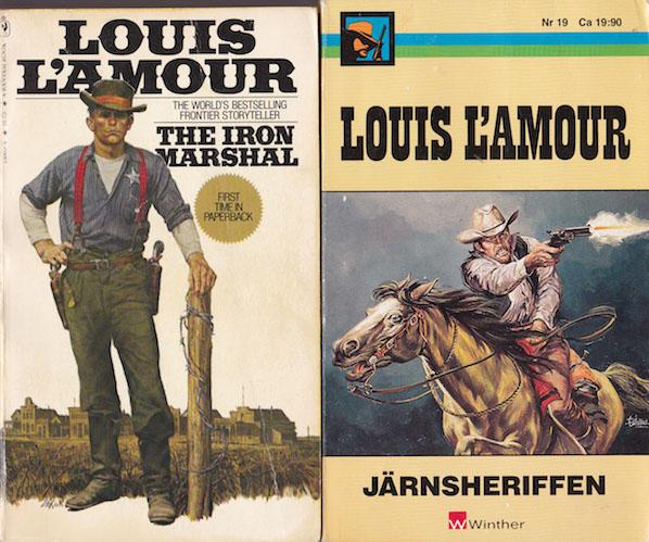 I original har Louis L Amours roman The Iron Marshal från 1979 hela 21 kapitel, medan den svenska översättningen Järnsheriffen från 1989 endast har tio kapitel.