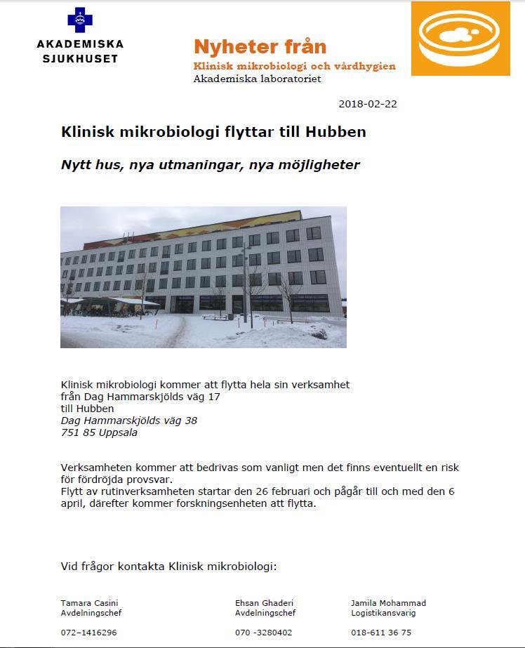 Ansvarig utgivare: Verksamhetschefer 5(7) Klinisk