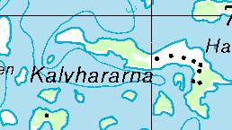 Kalvhararna Lokal 4 Datum: 2006-08-02 X 6777786 Y 1578958 Riktning: 200/400 Siktdjup: 5,2 m Salinitet: 4,7 Tillståndsklass: 3 Lokalen ligger i skyddat läge på Kalvhararnas sydsida nära bebyggelsen.