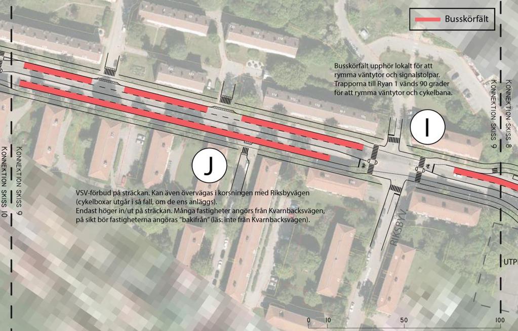 aktuellt för att nå regional standard för cykelstråket.