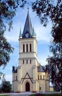 Kyrkorna 1860 1950 av Anders Åman Medelpad Fig. 58. Kyrkan i Skönsmon, färdig 1889, ritades av Isak Gustaf Clason, ett av hans få kyrkliga verk.