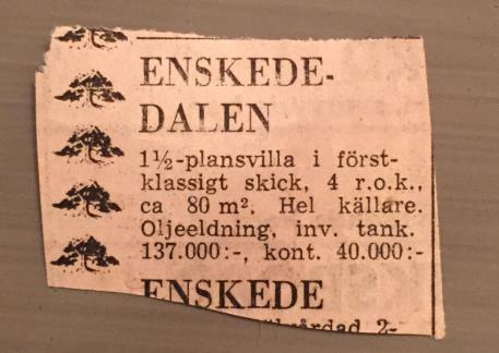 Ibland gör de utflykter med matsäck till Hammarbystugan 6 som är inom promenadavstånd och de badar i Söderbysjön. 1970 är Håkan och Kristina 25 år och nygifta, och planerar att starta sin familj.