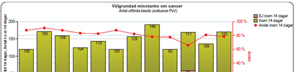 Måluppfyllelse för garanti för besök vid