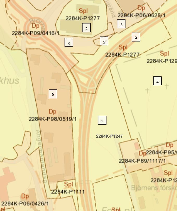 KOMMUNALA PLANER NR Beteckning Namn 1 2284K-P1247 Stadsplan Kv Björnen mm 2 2284K-P1277 Stadsplan Kv Rälsbussen mm 3 2284K-P09/0416/1 Detaljplan Cirkulationsplats Björnavägen mm 4