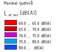 Samlat trafikbuller väg och järnväg ekvivalent ljudnivå 2 m