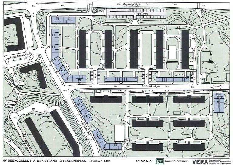 Sida 11 (17) Längs med Magelungsvägen finns en slänt ner mot ett parkstråk. I slänten och längs parkstråket finns inslag av vegetation samt en del stora träd.