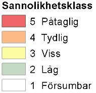 generellt ingen förändring av sannolikhetsklass.