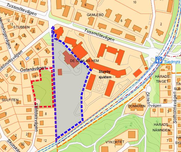 Sida 5 (13) Tussmötevägen planerar Besqab Projektutveckling AB att uppföra 60 bostadsrätter.