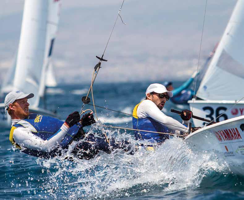 Anton Dahlberg och Fredrik Bergström. Besvikna svenska VM-medaljörer Anton Dahlberg och Fredrik Bergström tog sin allra första VM-medalj tillsammans i 470-VM i grekiska Thessaloniki i juli.